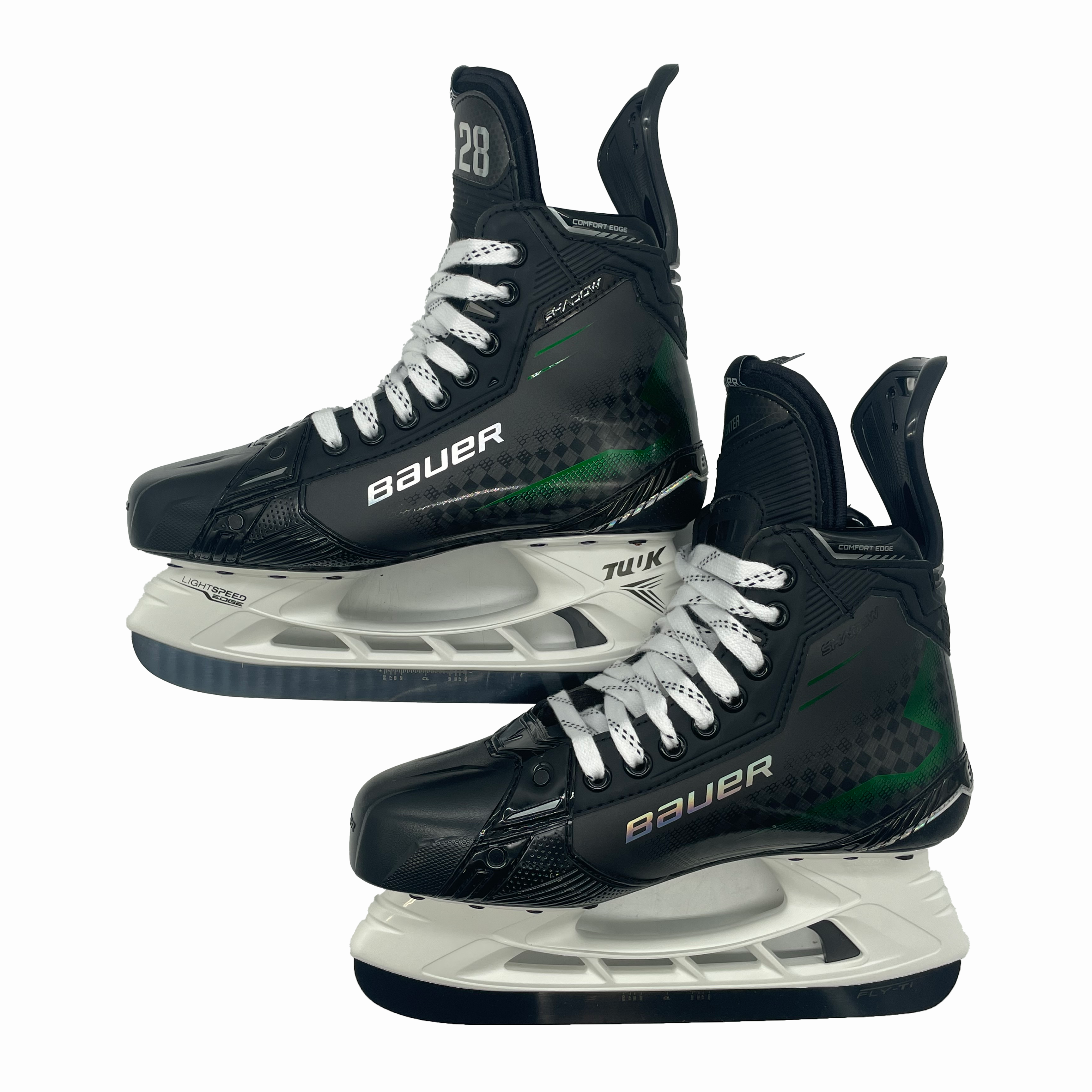 Patins de hockey Bauer Supreme Shadow Pro Stock - Taille 7D (vert)